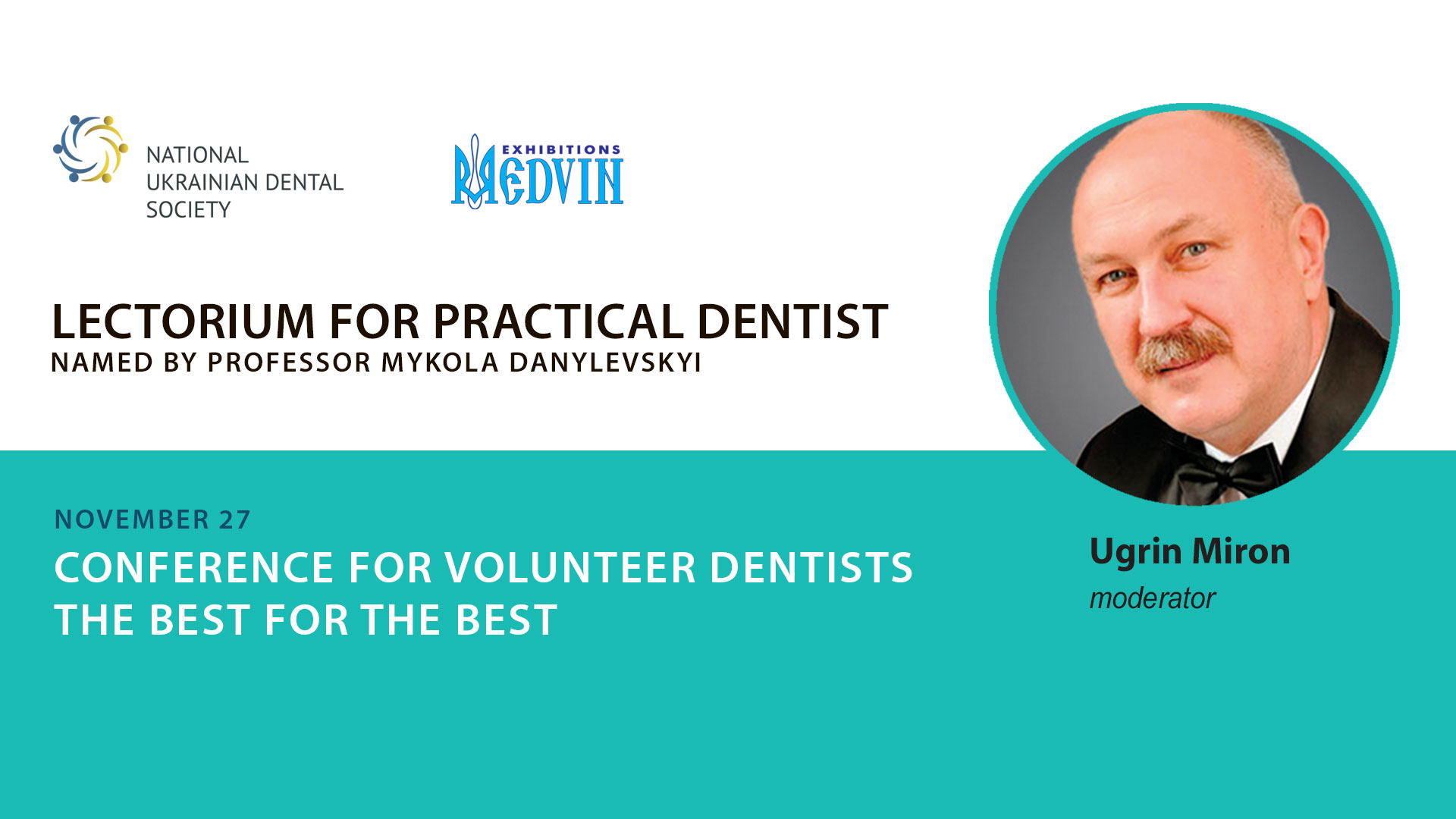 Myron Uhrin, president of National Ukrainian Dental Society